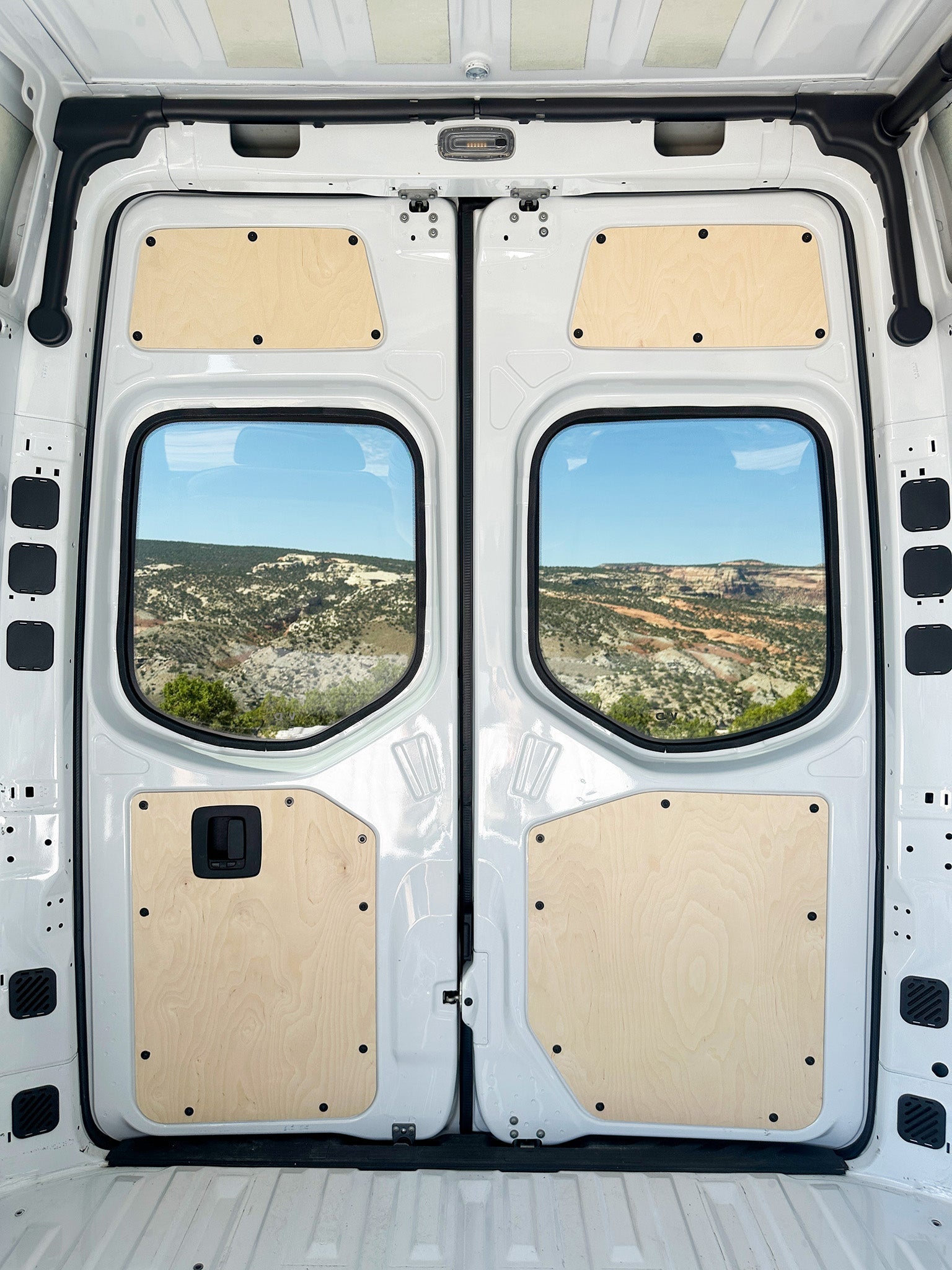 Mercedes Sprinter Lower Rear Door Panels (Pair) – Out There Vans, LLC