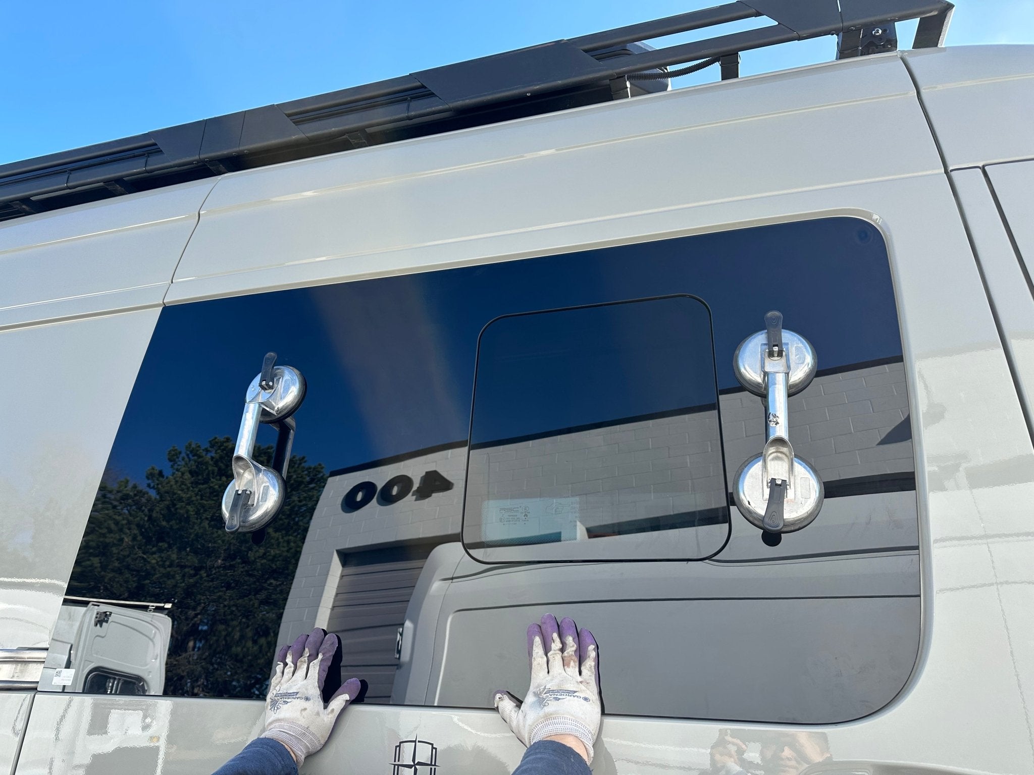 Mercedes Sprinter OEM Style Flush - Sliding Window - Out There Vans, LLC