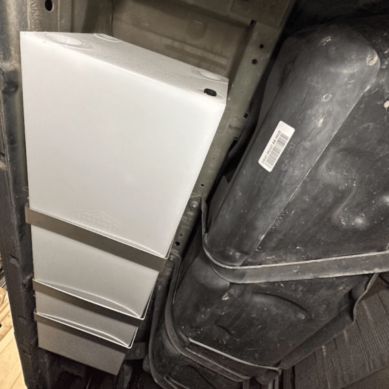 NW Conversions 20 Gallon Driver Side Transit Undercarriage Water Tank (TR-UC-20) - Out There Vans