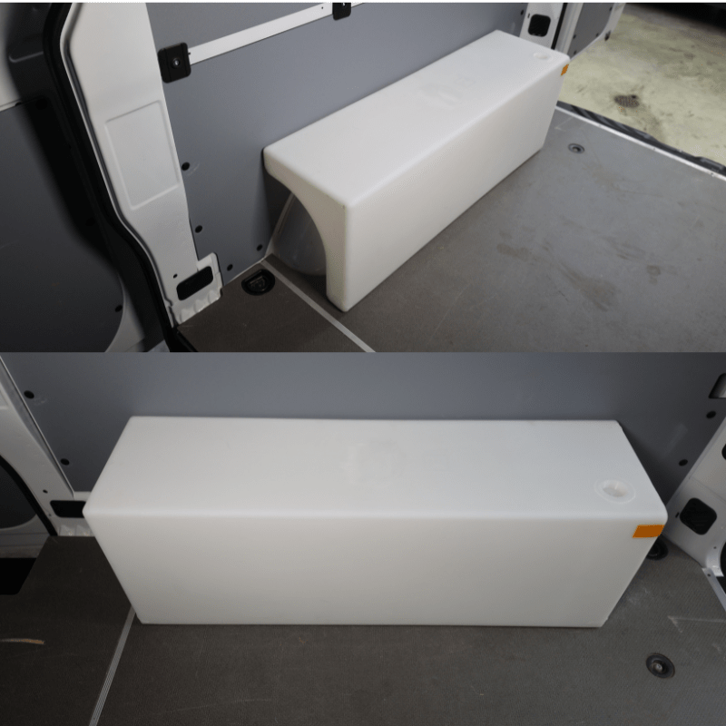 NW Conversions 20-Gallon Sprinter Wheel Well Water Tank - Right (SP-R-20) - Out There Vans