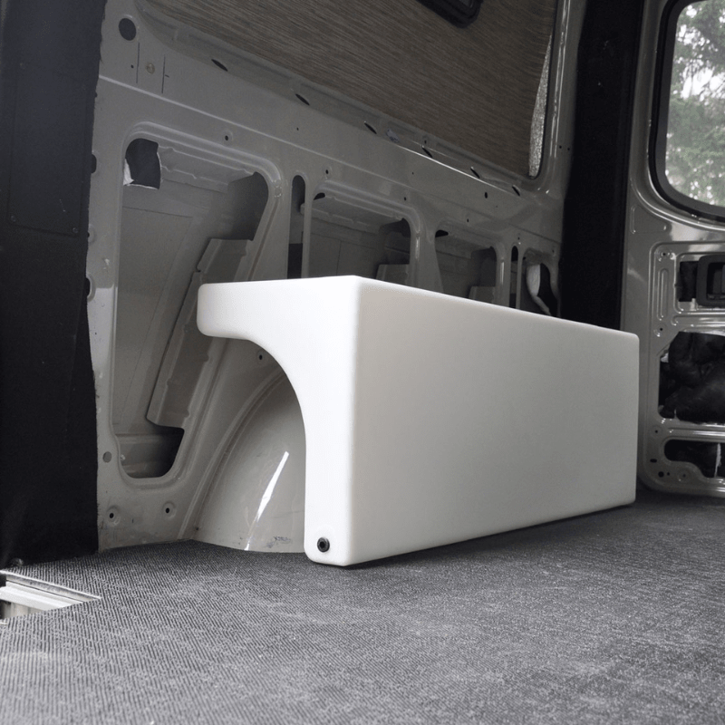 NW Conversions 20-Gallon Sprinter Wheel Well Water Tank - Right (SP-R-20) - Out There Vans