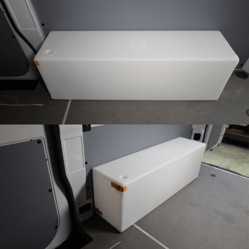 NW Conversions 20-Gallon Wheel Well Water Tank - Center (SP-C-20) - Out There Vans
