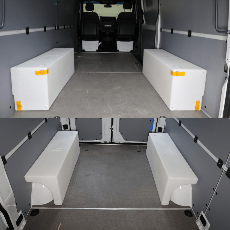 NW Conversions 20-Gallon Wheel Well Water Tank - Left (SP-L-20) - Out There Vans
