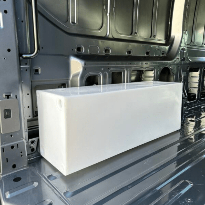 NW Conversions 24-Gallon Transit Wheel Well Water Tank - Left (TR-L-24) - Out There Vans