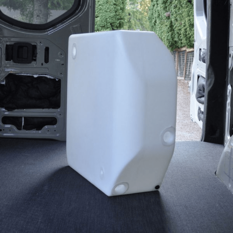 NW Conversions 28-Gallon Sprinter Spare Tire Water Tank (SP-ST-28) - Out There Vans