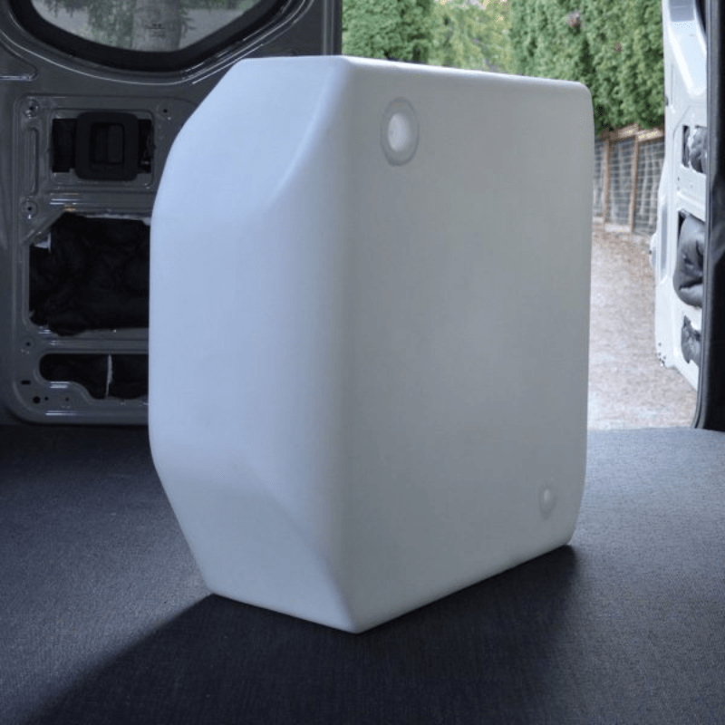 NW Conversions 28-Gallon Sprinter Spare Tire Water Tank (SP-ST-28) - Out There Vans