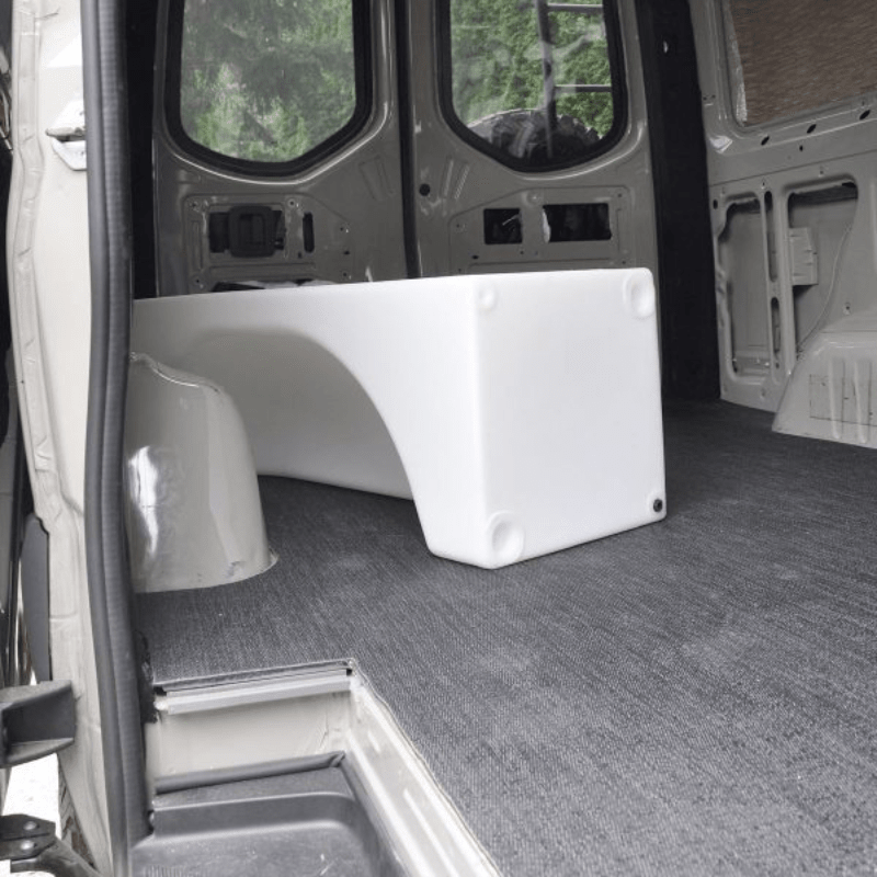NW Conversions 36-Gallon Sprinter Wheel Well Water Tank - Center (SP-C-36) - Out There Vans