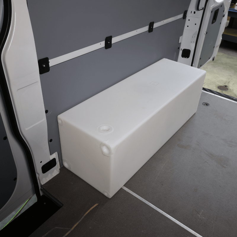 NW Conversions 36-Gallon Sprinter Wheel Well Water Tank - Center (SP-C-36) - Out There Vans