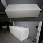 NW Conversions 36-Gallon Sprinter Wheel Well Water Tank - Center (SP-C-36) - Out There Vans