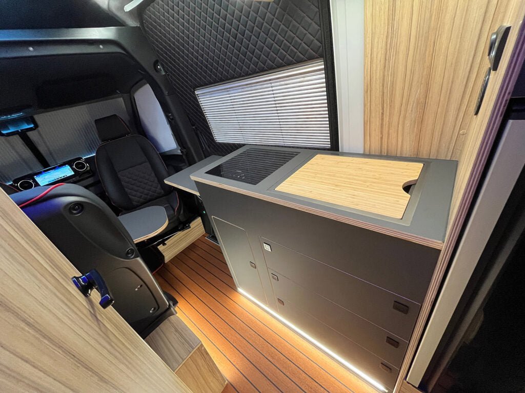 Space - Saving Camper Van/Truck RV Sink - Out There Vans, LLC