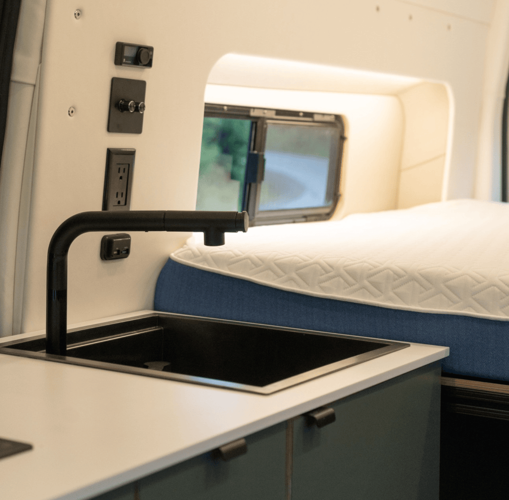 Space - Saving Camper Van/Truck RV Sink - Out There Vans, LLC