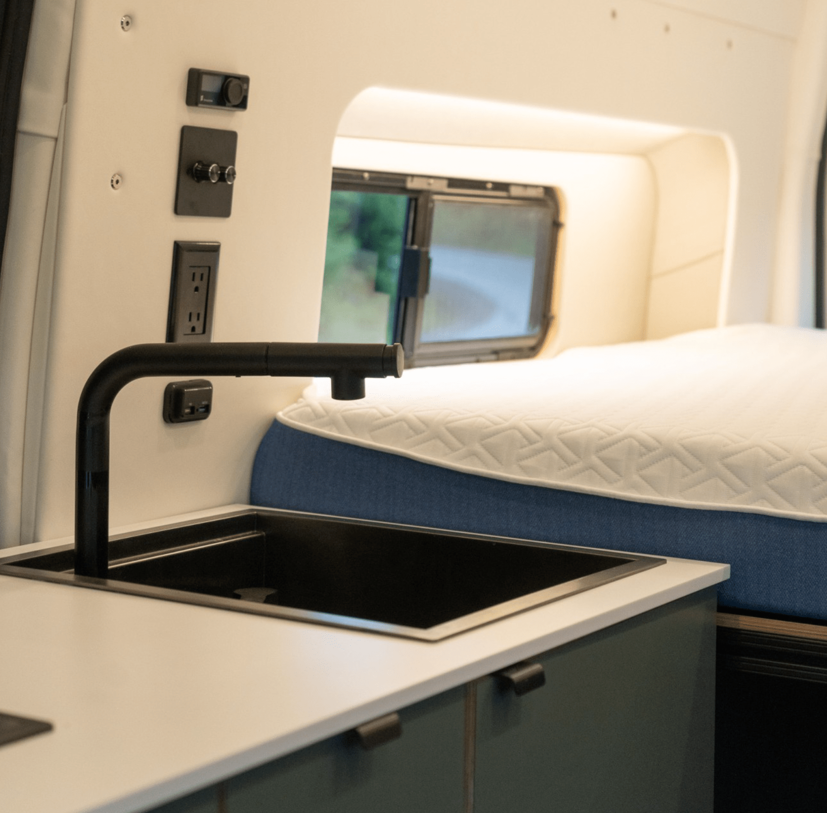 Space - Saving Camper Van/Truck RV Sink - Out There Vans, LLC