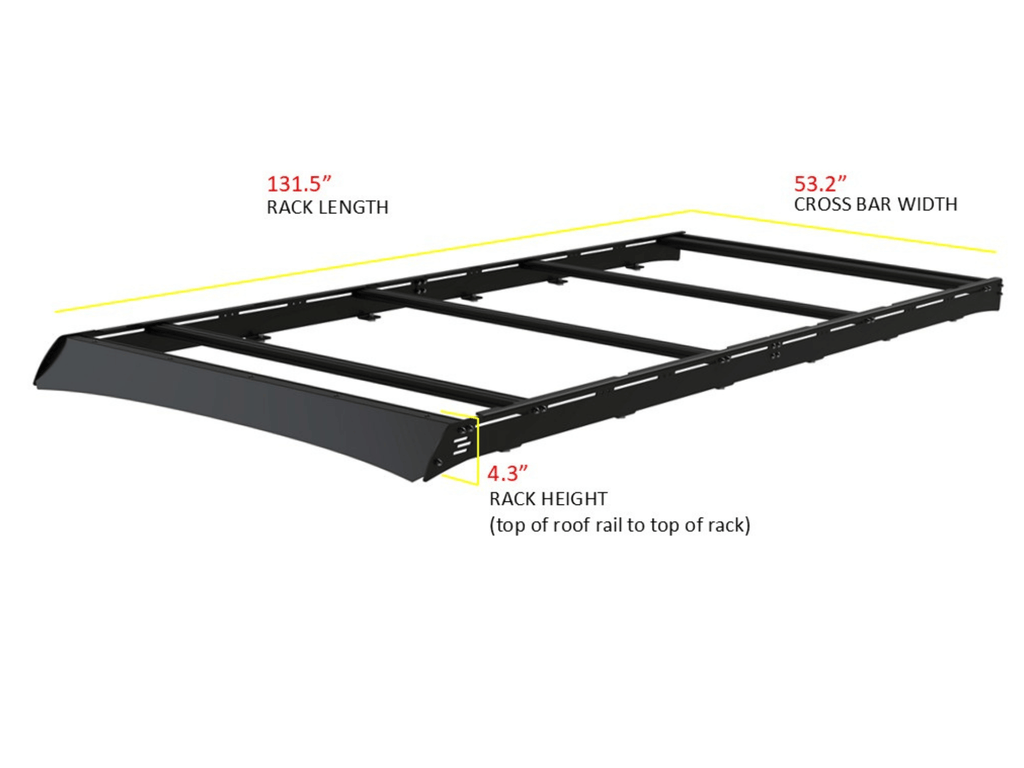 Sprinter 144" High Roof Stealth 2.0 Roof Rack - Out There Vans, LLC