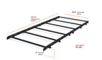 Sprinter 144" Low Roof Stealth Roof Rack - Out There Vans, LLC
