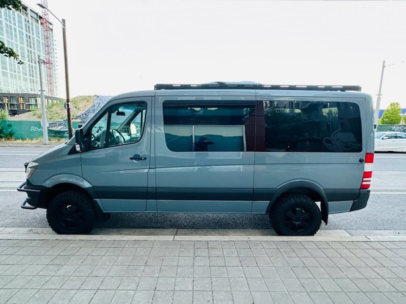 Sprinter 144" Low Roof Stealth Roof Rack - Out There Vans, LLC