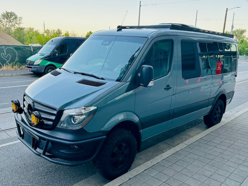 Sprinter 144" Low Roof Stealth Roof Rack - Out There Vans, LLC