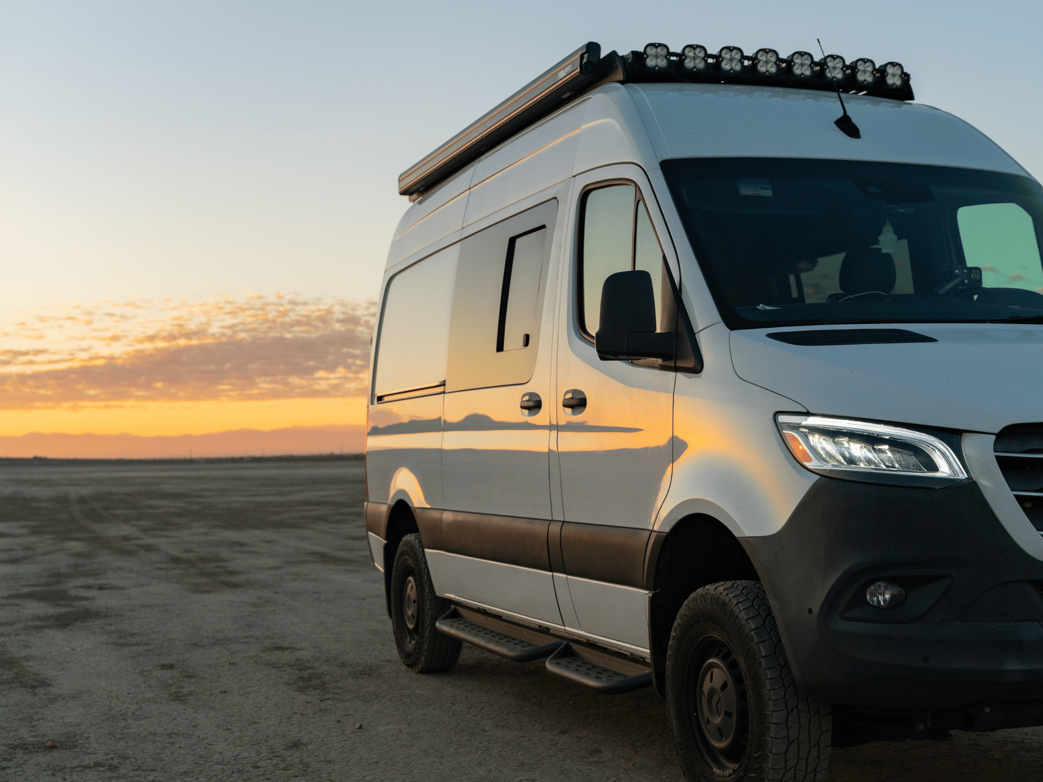 Sprinter 144" Side Steps - Out There Vans, LLC