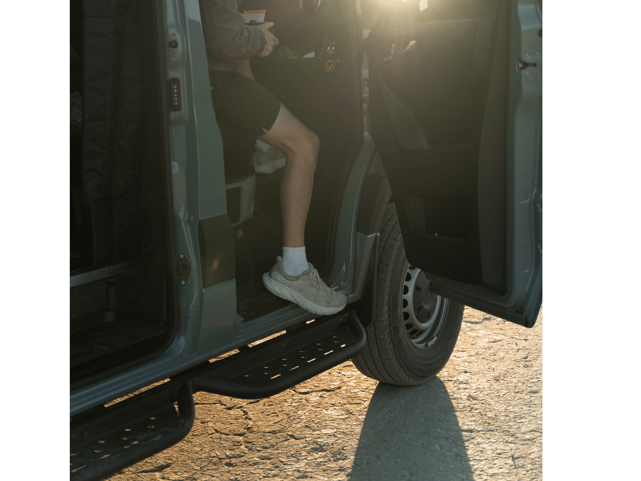 Sprinter 144" Side Steps - Out There Vans, LLC