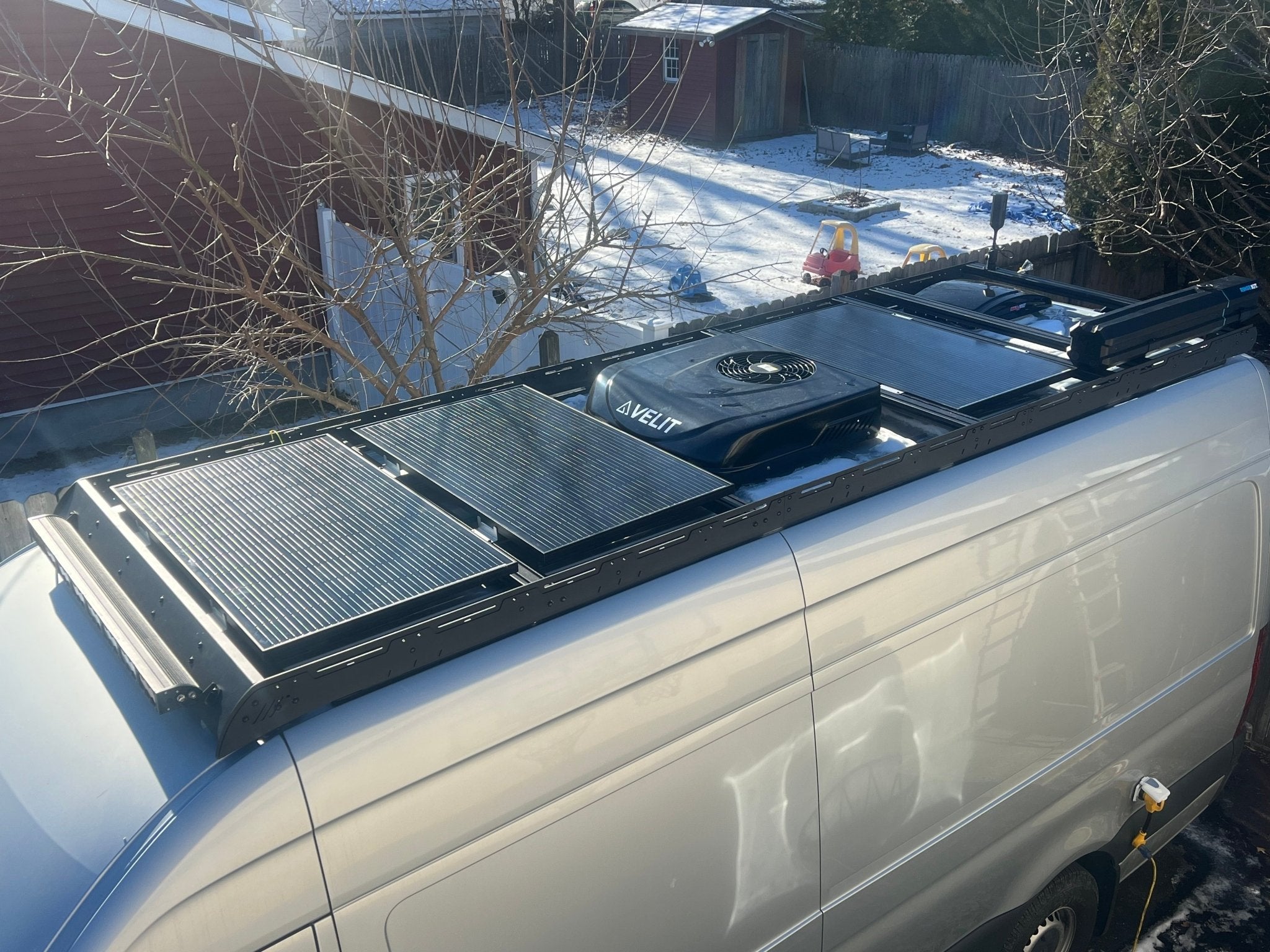 Sprinter 170" EXT High Roof Strata Roof Rack - Out There Vans, LLC