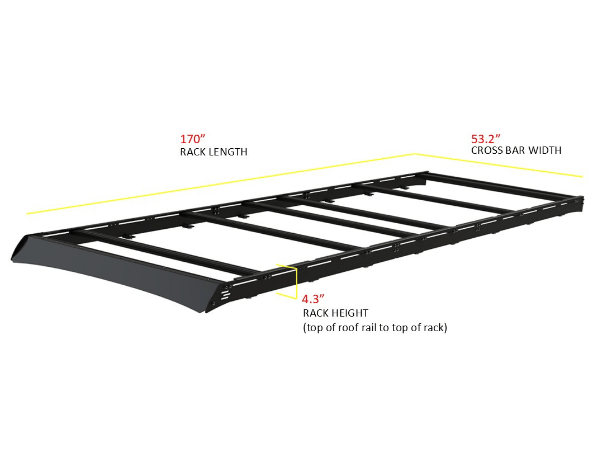 Sprinter 170" High Roof Stealth 2.0 Roof Rack - Out There Vans, LLC