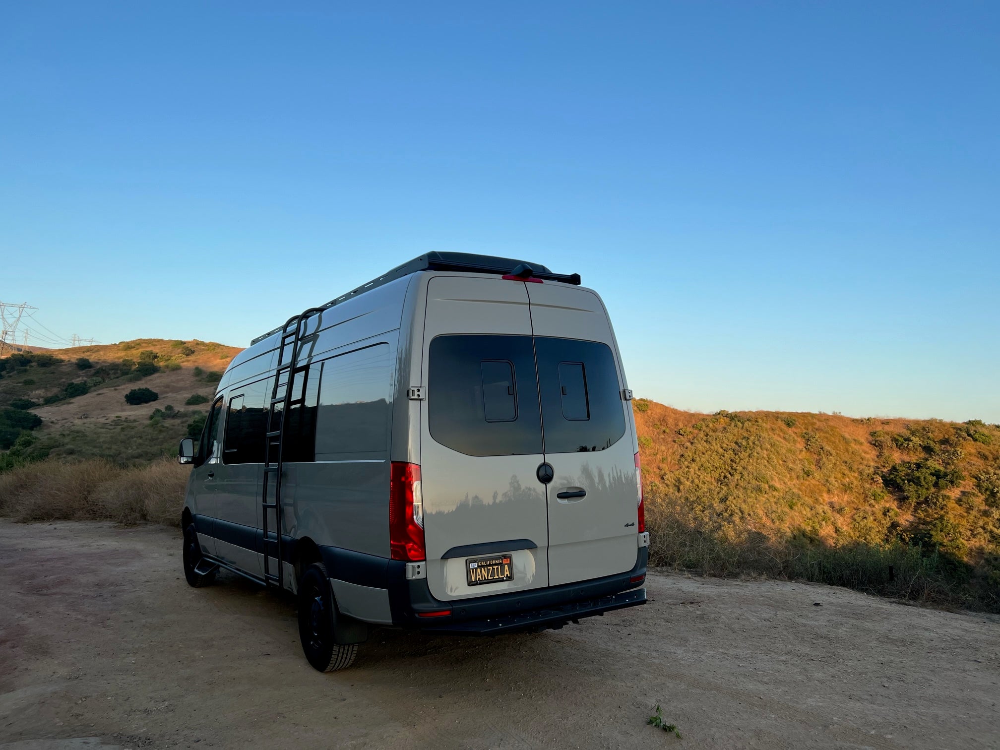 Sprinter 170" High Roof Stealth Roof Rack - Out There Vans, LLC