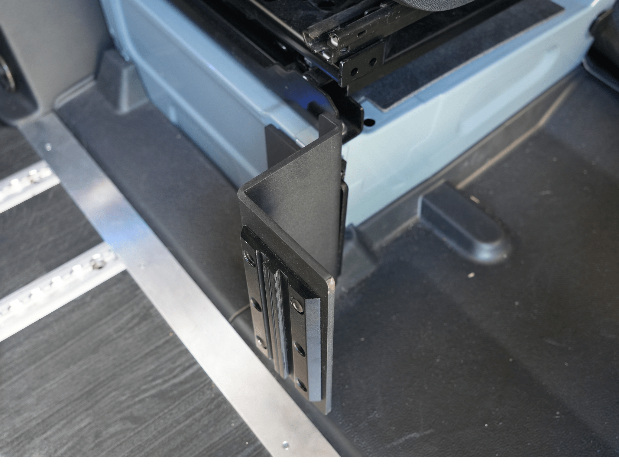 Sprinter Bamboo Table Seat Adapter - Out There Vans, LLC