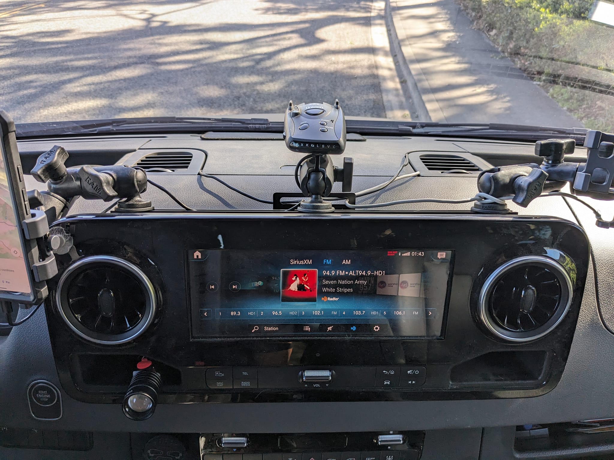 Sprinter Dash Accessories And Phone Mounting System - Out There Vans, LLC
