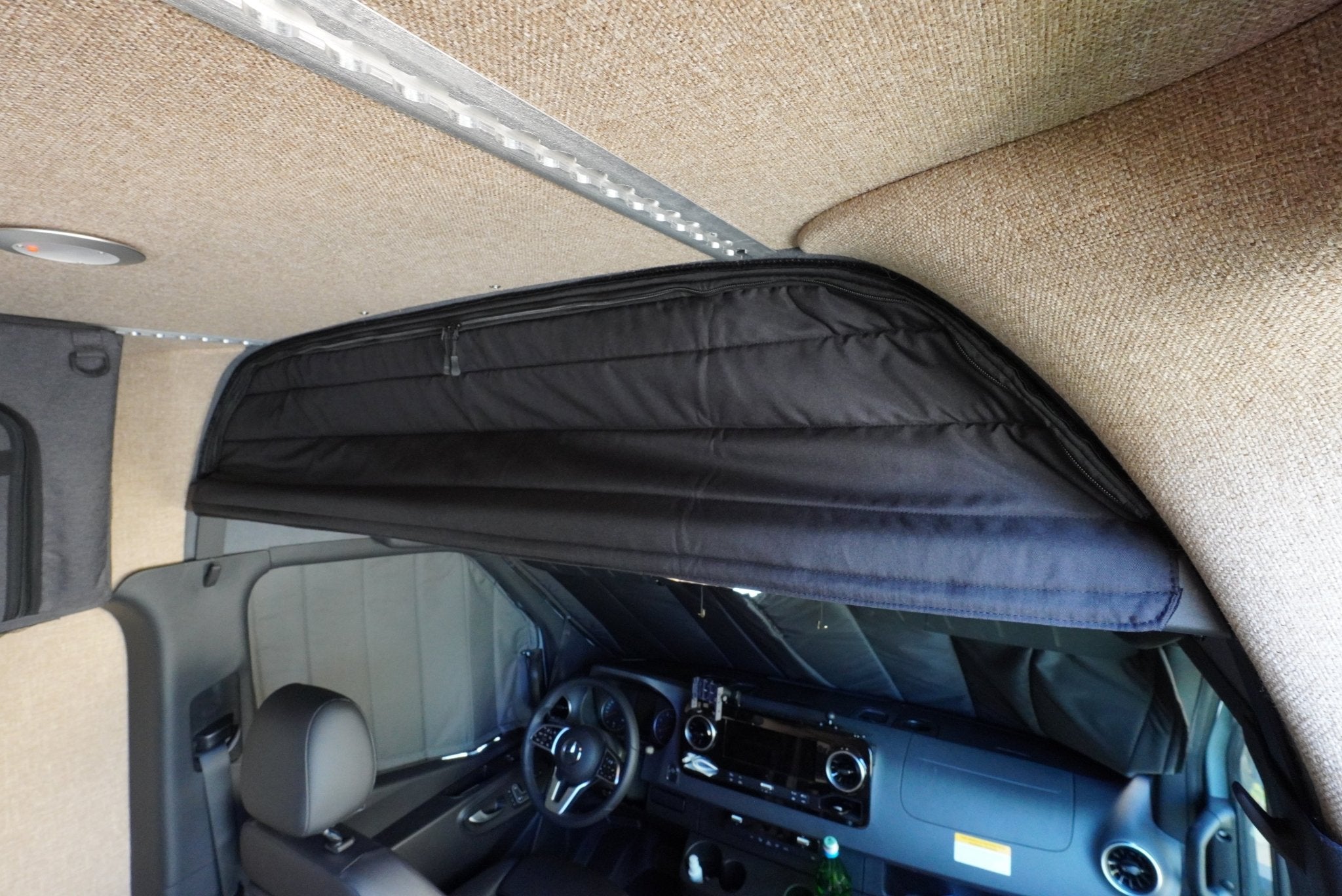 Sprinter Headliner Shelf With L Track 2019+ - Out There Vans, LLC