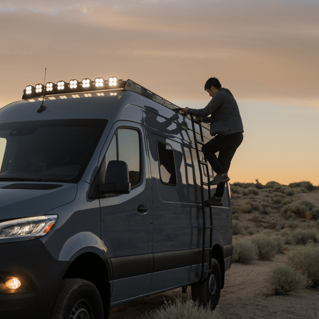 Sprinter High Roof Strata Side Ladder - Out There Vans, LLC