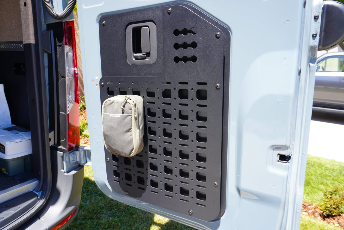 White Top Adventures Sprinter Rear Door Molle Panel – Out There Vans, LLC