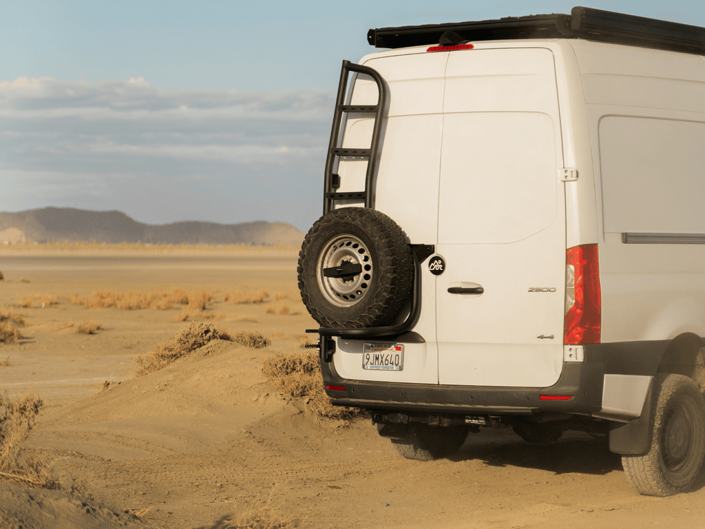 Sprinter Rear Tire Carrier Ladder - Out There Vans, LLC
