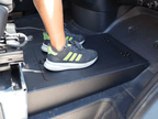 Sprinter Van Foot Platform Floor Extension Storage - Out There Vans, LLC