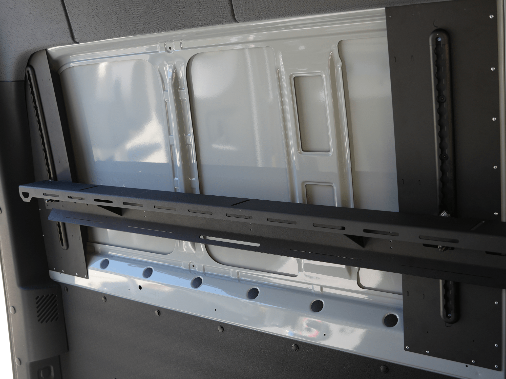 Sprinter Van L Track Adjustable Bed Brackets - Out There Vans, LLC
