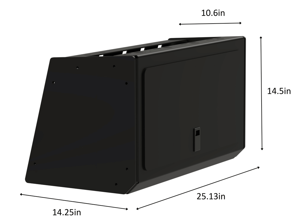 Sprinter Van Overhead Cabinet - Single Door - Out There Vans, LLC