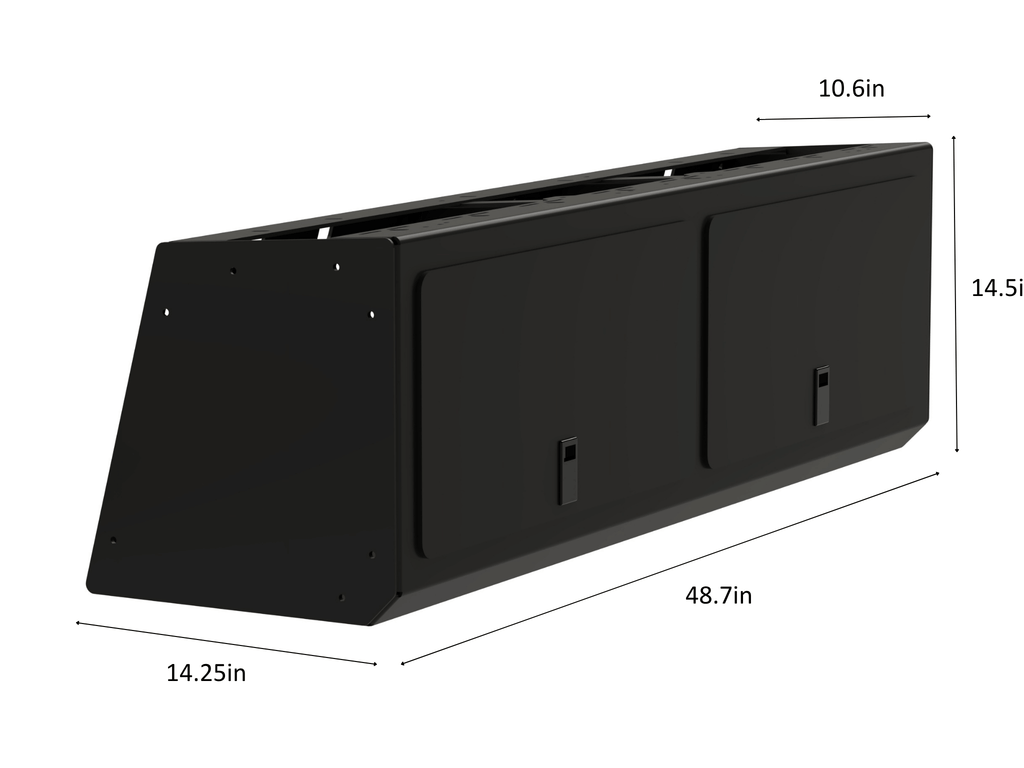 Sprinter Van Overhead Cabinet - Two Door - Out There Vans, LLC