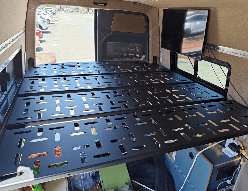 Sprinter Van Platform 4 - Panel All Alumium Bed System - Out There Vans, LLC