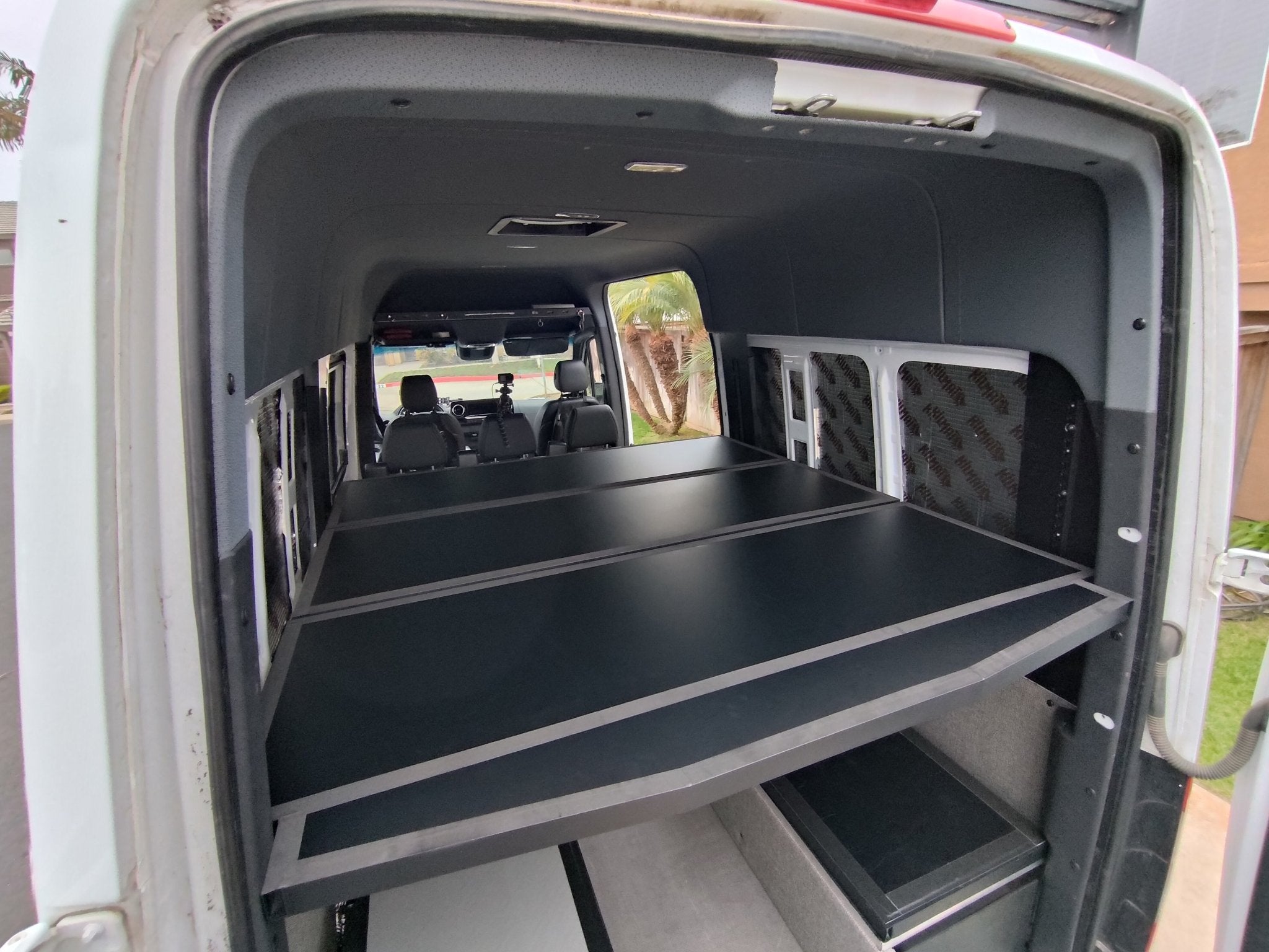 Sprinter Van Platform Bed System - Out There Vans, LLC