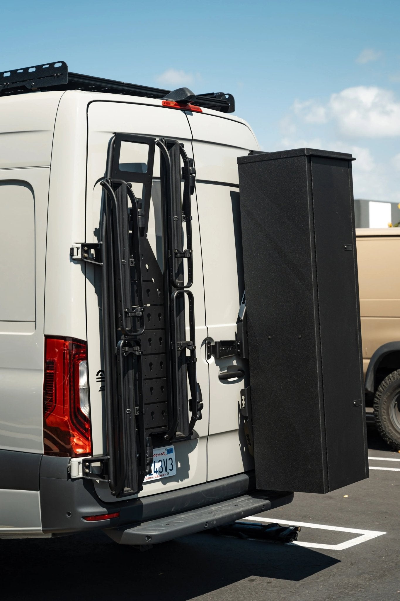 SV Port Rear Rack for 2019+ Sprinter - Out There Vans, LLC