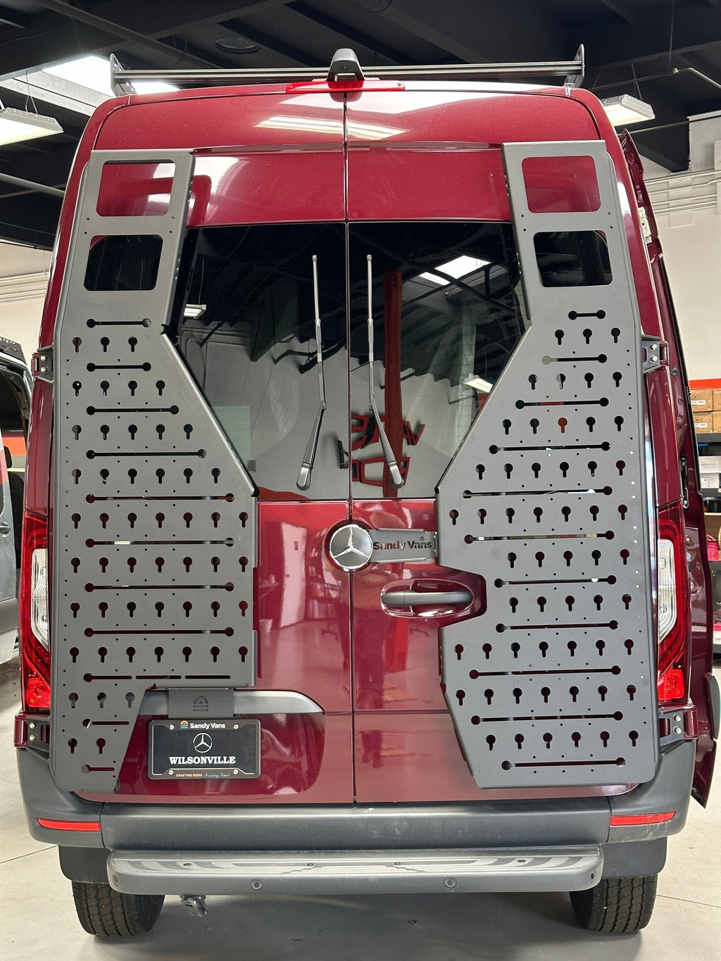 Sprinter Rear Generator Rack Sandy Vans Port Rear Rack for 2019+ Sprinter – Out There Vans