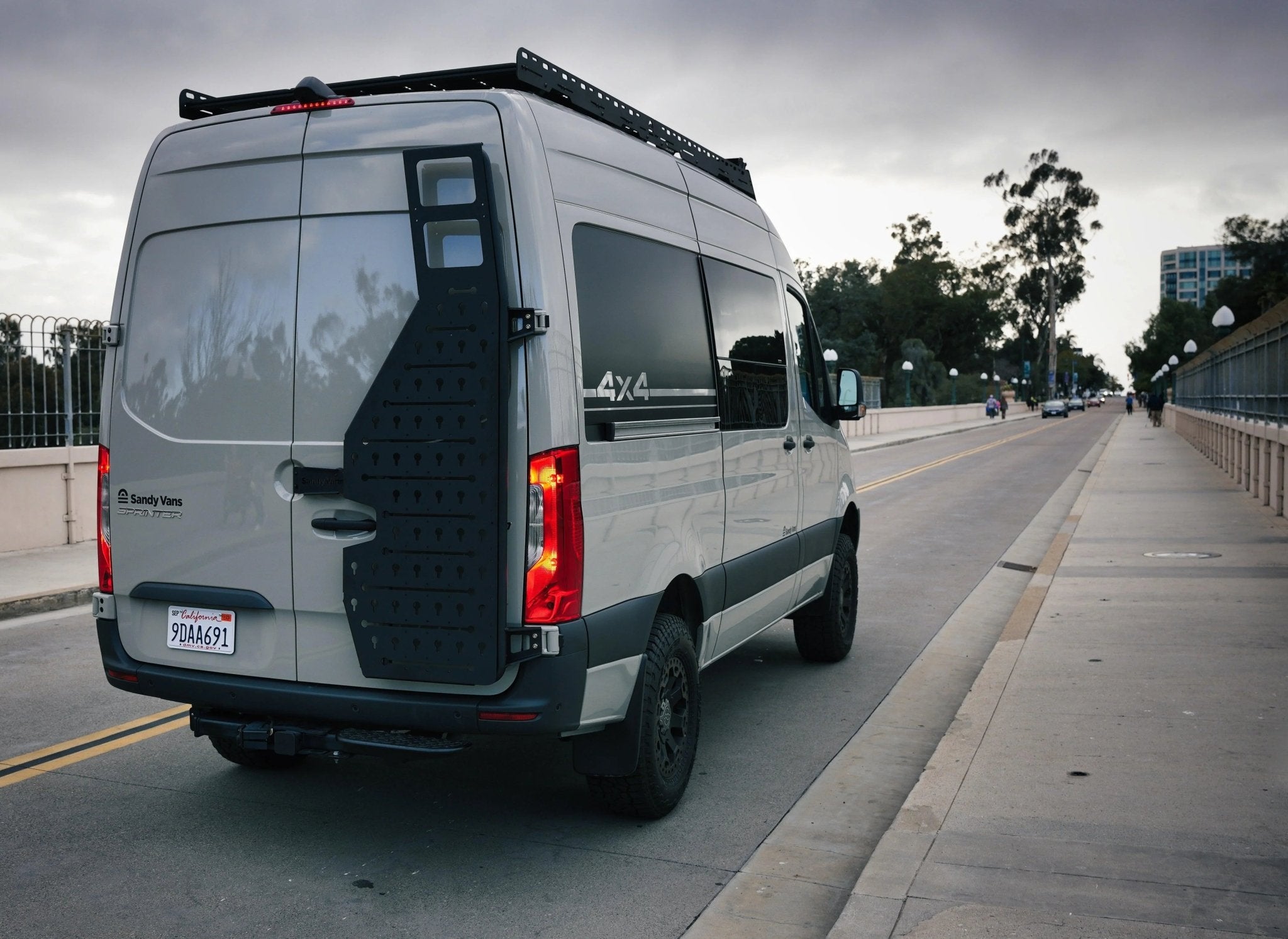 SV Starboard Rear Rack for 2019+ Sprinter - Out There Vans, LLC