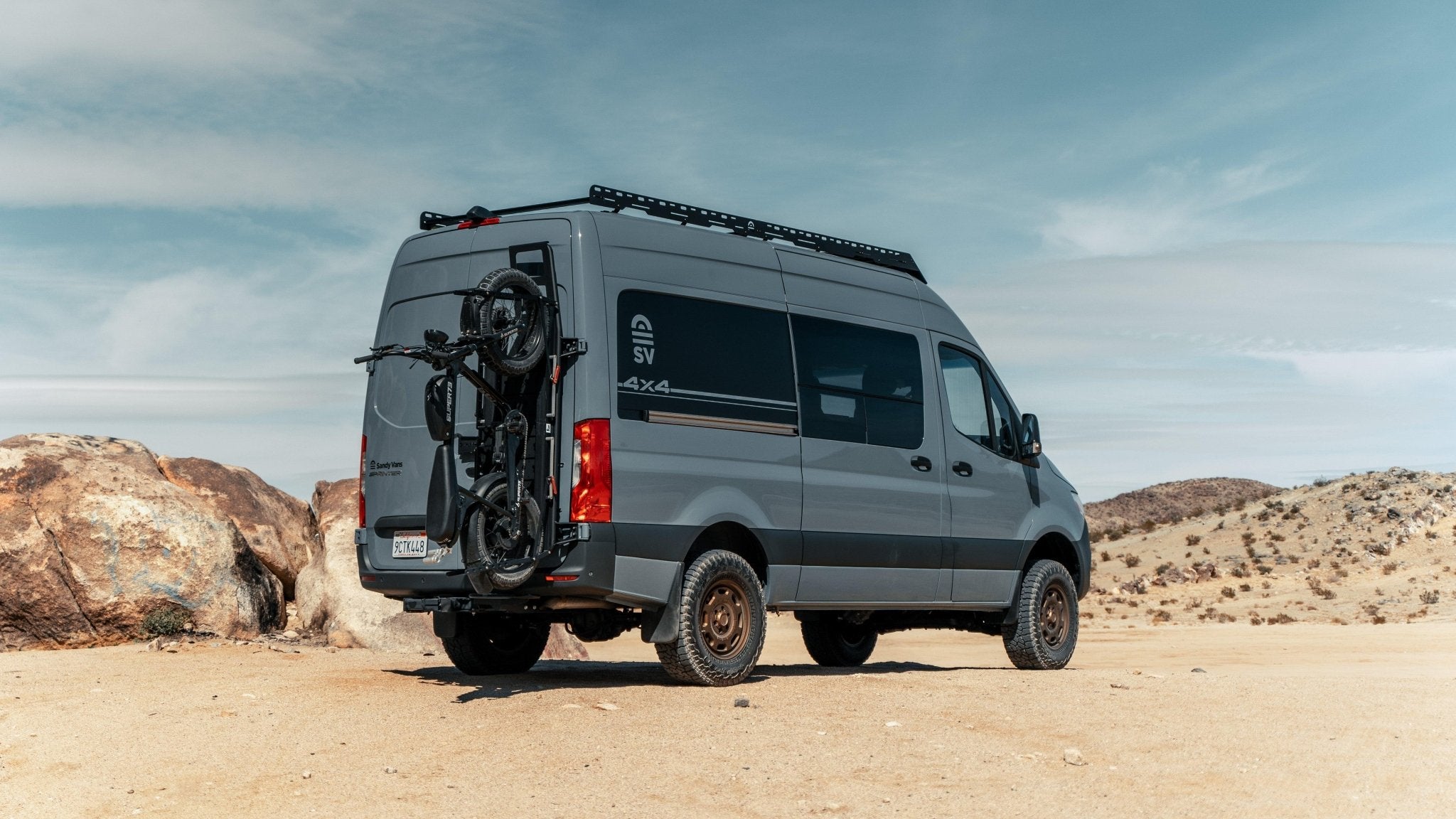 SV Starboard Rear Rack for 2019+ Sprinter - Out There Vans, LLC