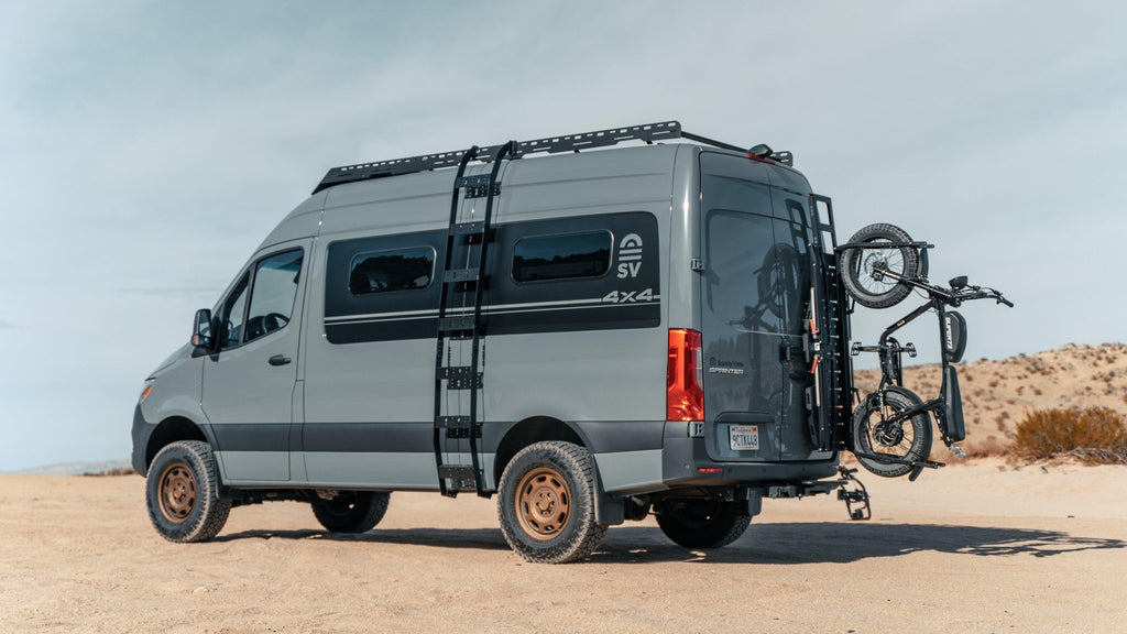 SV Starboard Rear Rack for 2019+ Sprinter - Out There Vans, LLC