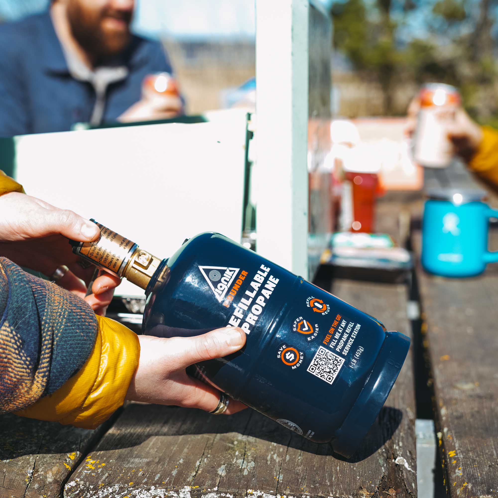 TapRack Refillable Propane System - Out There Vans, LLC