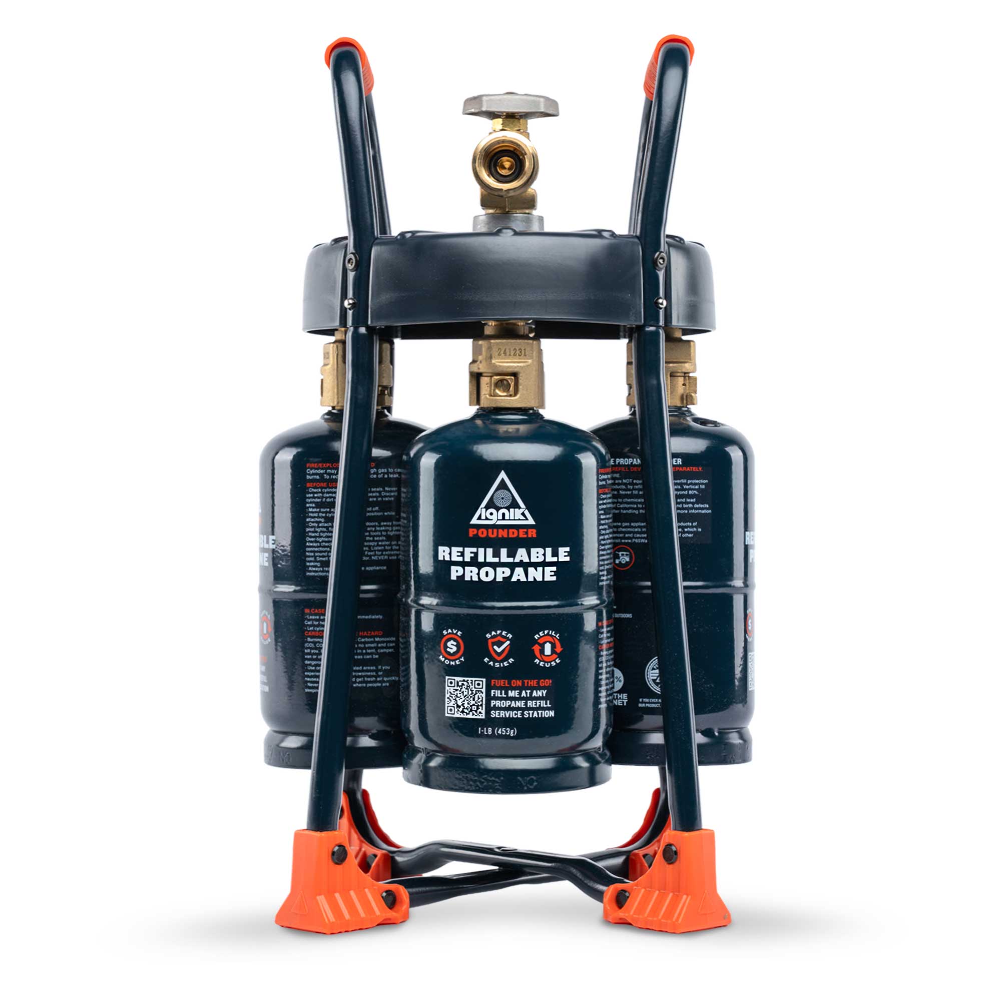TapRack Refillable Propane System - Out There Vans, LLC
