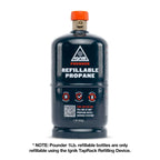 TapRack Refillable Propane System - Out There Vans, LLC