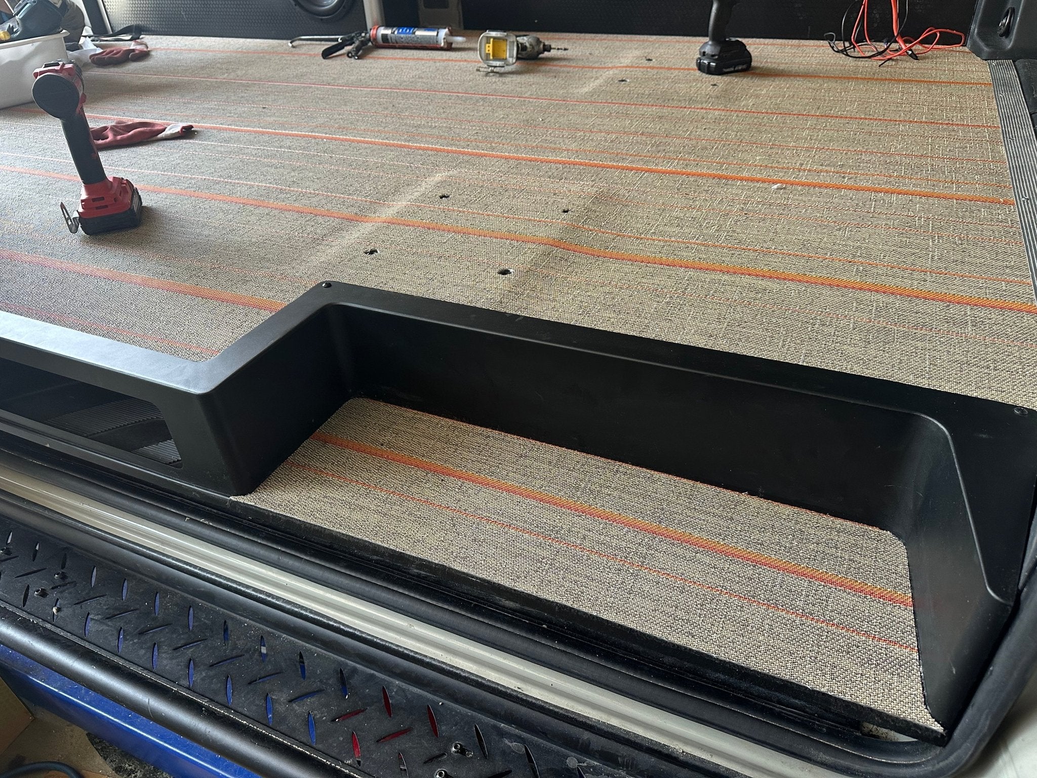 Tec Vanlife 2019+ Sprinter Sliding Door Storage Step - Out There Vans, LLC