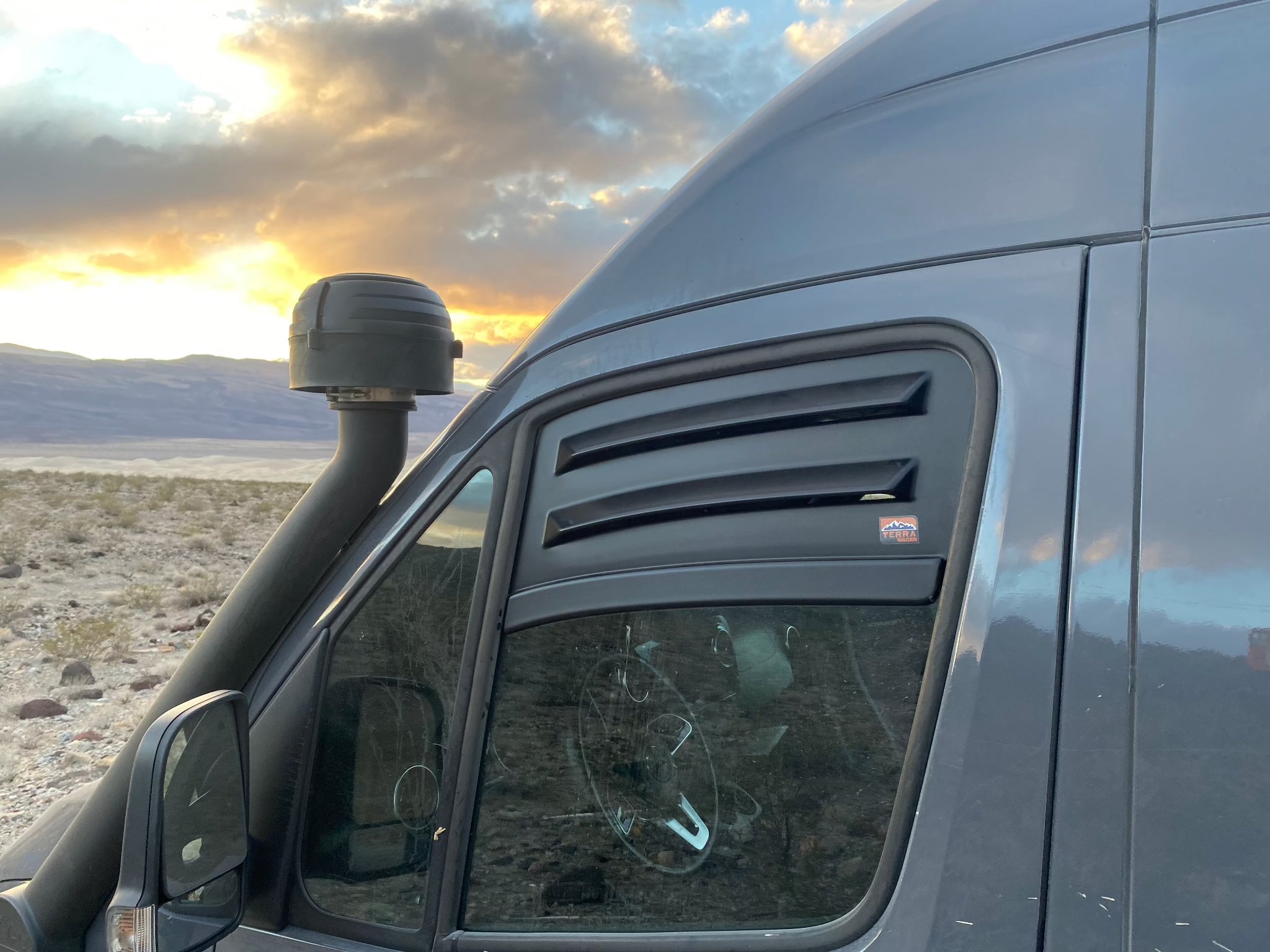 Terrawagen Bug Barrier Window Vent for Sprinter, Transit & ProMaster Vans - Out There Vans, LLC