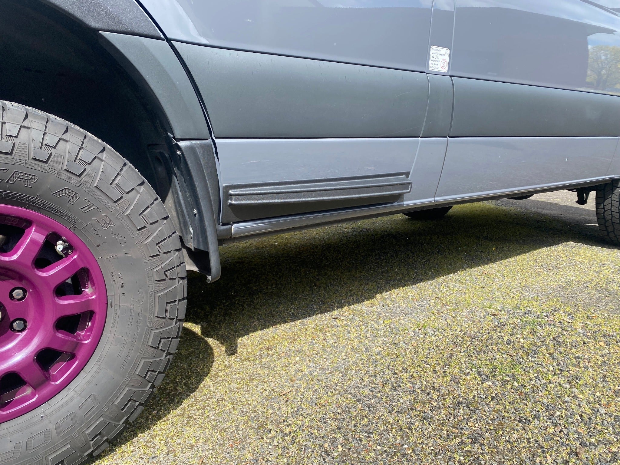 Terrawagen Dirt Dodgers - Door Spray Guards for Sprinter VS30 - Out There Vans, LLC