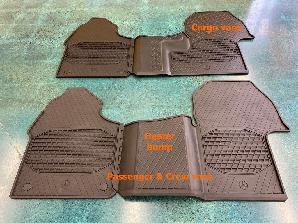 Terrawagen Floor Mats “That Fit” for LHD Mercedes - Benz Sprinter VS30 (Cargo & Crew) - Out There Vans, LLC