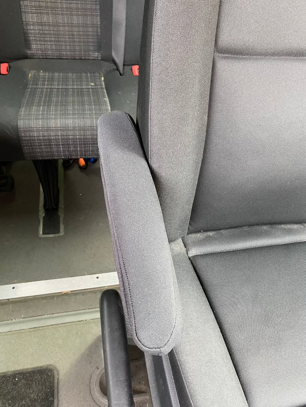 Terrawagen Sprinter VS30 Seat Armrest Covers | Protective Fabric Covers for Factory Armrests - Out There Vans, LLC